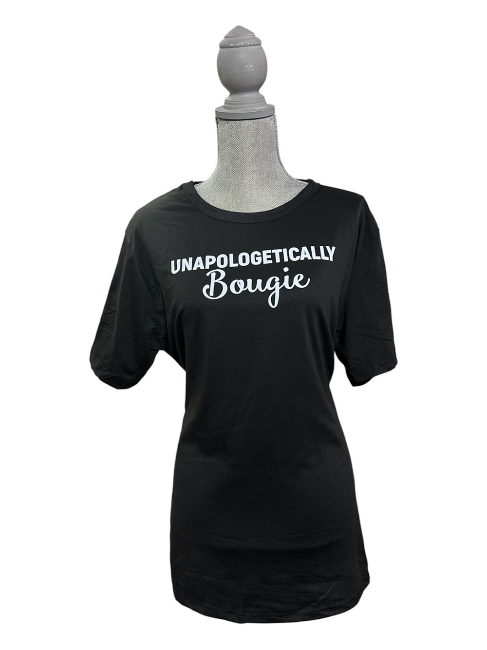 Trendy boutique Unapologetically Bougie Graphic Tee - Black & White